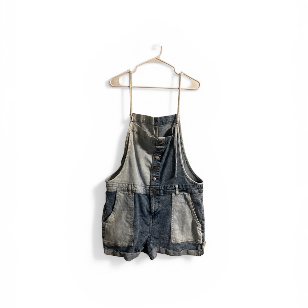 Celebrity Pink Denim Overalls – Women’s XL, Adjustable Straps, Great Condition
